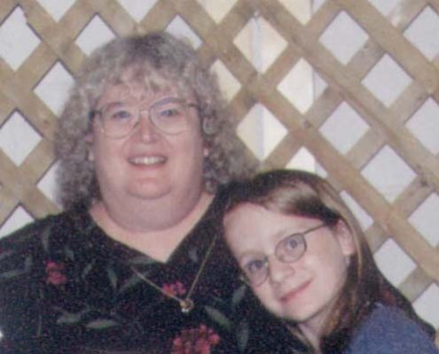 My daughter and others loved me even at my extreme weight. Mother's Day 2002.